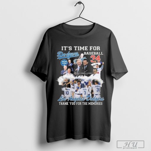 Los Angeles Dodgers It’s Baseball Time Thank You For The Memories 2024 Shirt