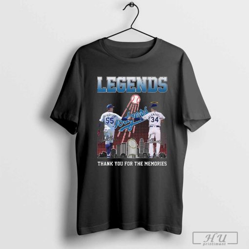 Los Angeles Dodgers Legends Thank You For The Memories T Shirt