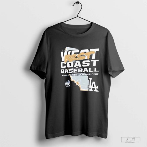 Los Angeles Dodgers West Best Coast Baseball 2024 World Series Champions Shut Out T-Shirt