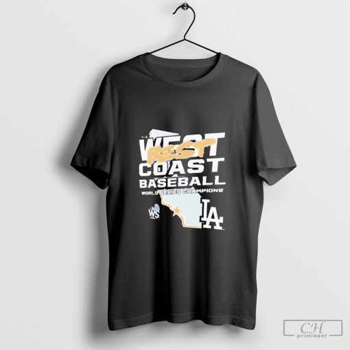 Los Angeles Dodgers West Best Coast Baseball World Series Champions MLB 2024 Shut Out T-Shirts