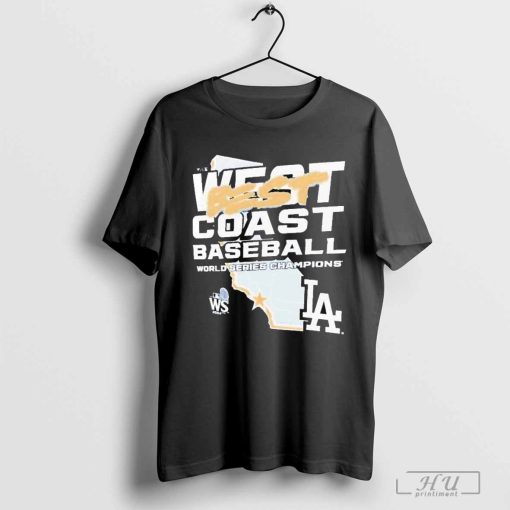 Los Angeles Dodgers West Best Coast Baseball World Series Champions MLB 2024 Shut Out T-Shirts