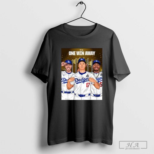 Los Angeles Dodgers Win Game 3 One Win Away T-shirt