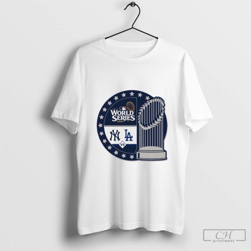 Los Angeles Dodgers vs. New York Yankees WinCraft MLB Baseball 2024 World Series Matchup t-shirt