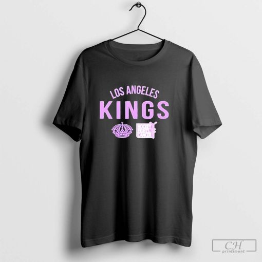 Los Angeles Kings Richmond Resilient Hockey Fights Cancer crown T shirt