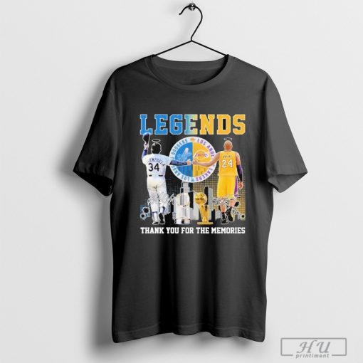 Los Angeles Lakers Kobe Bryant LA Dodgers Fernando Valenzuela The Legends T-Shirt