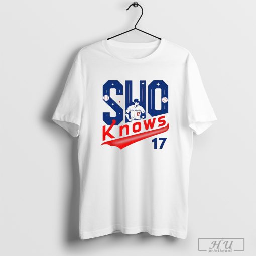 Los Angeles SHO Knows 17 Shohei Ohtani LA Pitcher Baseball T-shirt