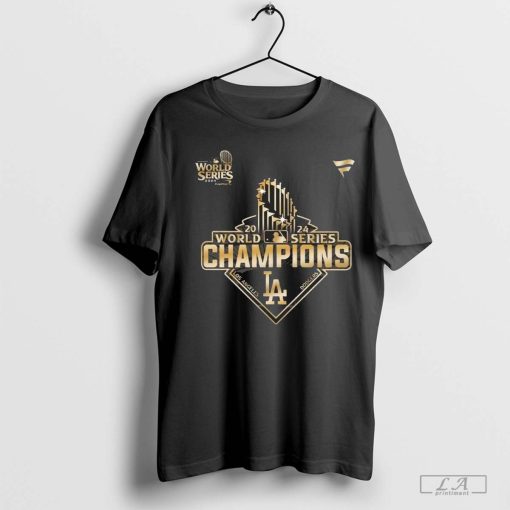 MLB Los Angeles Dodgers World Series 2024 Champions Limited Gold T-Shirt