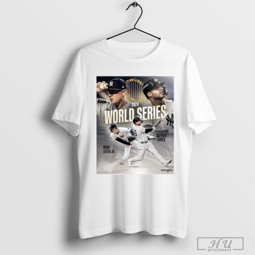 Mark Leiter Jr. And Gleyber Torres New York Yankees 2024 World Series Poster t-shirt