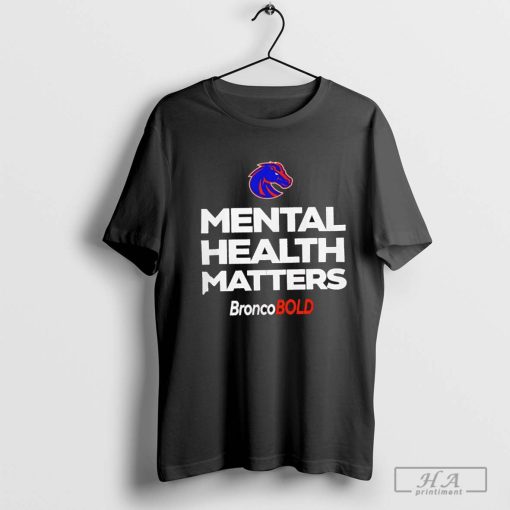 Mental Health Matters Bronco Old Boise State Broncos logo shirt