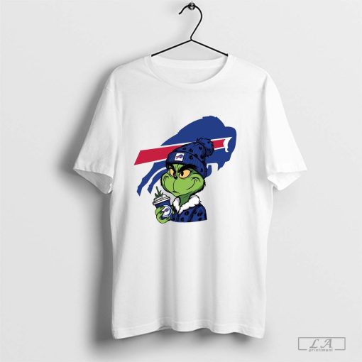 Merry Xmas Day Buffalo Bills The Grinch Shirt Gift For Black Dad 2024 T-Shirt