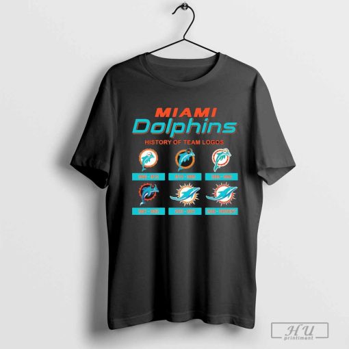 Miami Dolphins History Of Team Logos Shirt