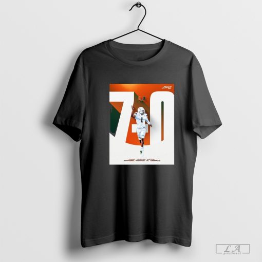 Miami Hurricanes Football 7-0 for the first time since 2017 Shirt