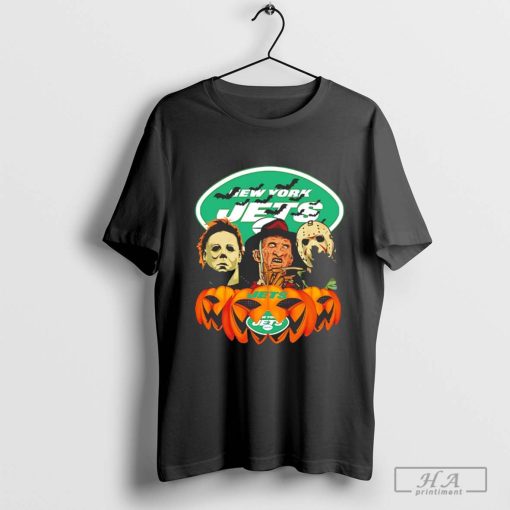 Michael Myers Freddy Krueger Jason Voorhees New York Jets Halloween shirt