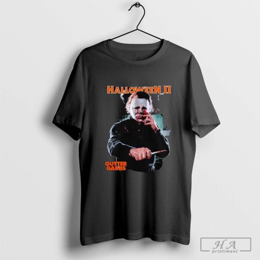 Michael Myers Gets Bloody On Gutter Garbs Halloween II Michael Myers Halloween T-shirt