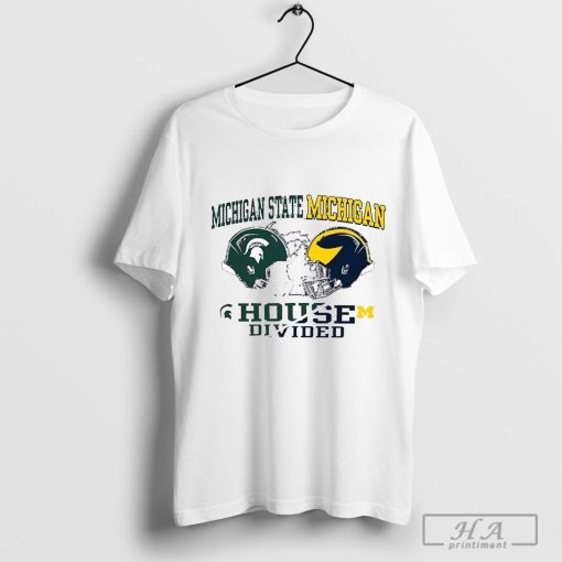 Michigan Wolverines Michigan State Spartans House Divided Paul Brawl Shirt