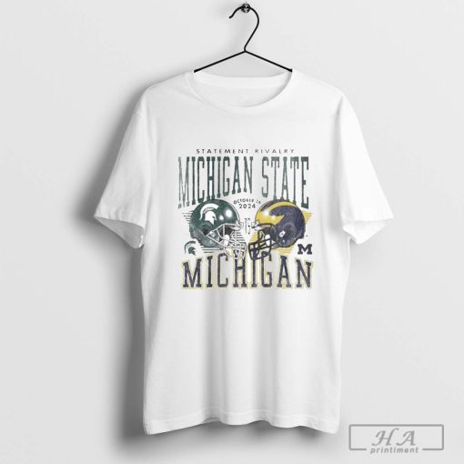 Michigan Wolverines White Football Old Normal T-shirt