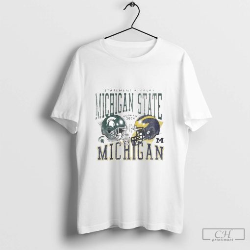 Michigan Wolverines White Football Old Normal T-shirt