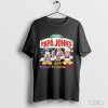 Mickey Minnie and Donald Duck Pizza Papa John’s Happy Hallothanksmas shirt