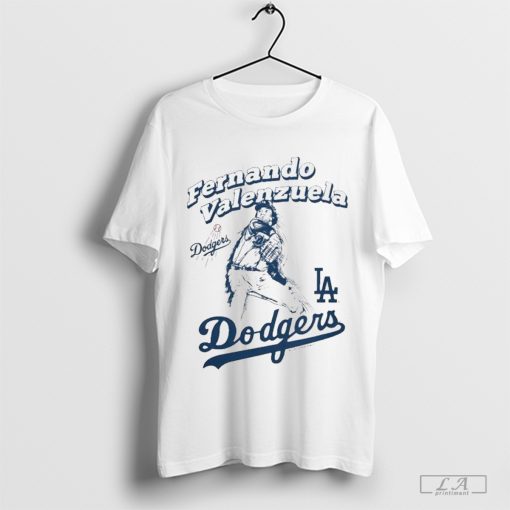 Mitchell & Ness Fernando Valenzuela Los Angeles Dodgers Pitch T-Shirt