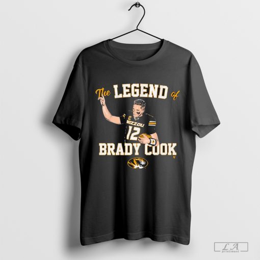 Mizzou Tigers Football The Legend Of Brady Cook NCAA 2024 t-shirt