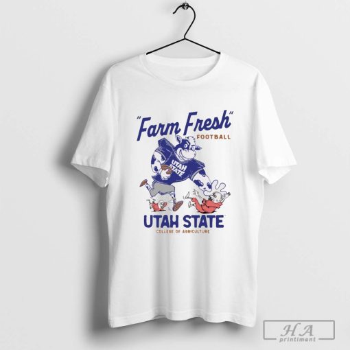 Mootah State Farm Fresh Football Utah State College Of Agriculture T-shirt