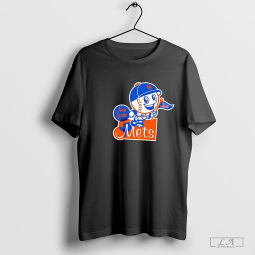 Mr Met let's go Mets flag shirt