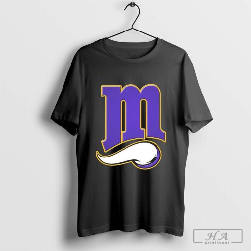 NFL x MLB Minnesota Vikings X Minnesota Twins Logo Mash Shirt