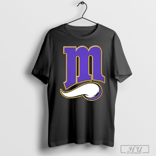 NFL x MLB Minnesota Vikings X Minnesota Twins Logo Mash Shirt