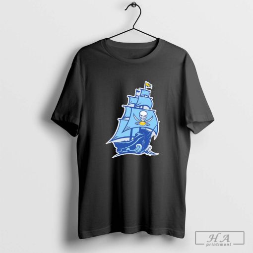 NFL x MLB Tampa Bay Buccaneers X Tampa Bay Rays Logo Mash Shirt