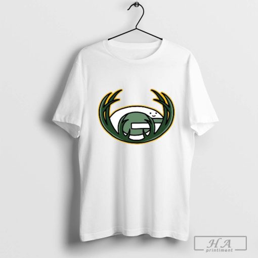 NFL x NBA Packers X Brewers Logo Mash Combine Shirt