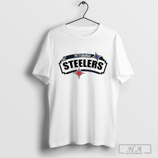 NFL x NBA Pittsburgh Steelers X San Antonio Spurs Logo Mash Shirt