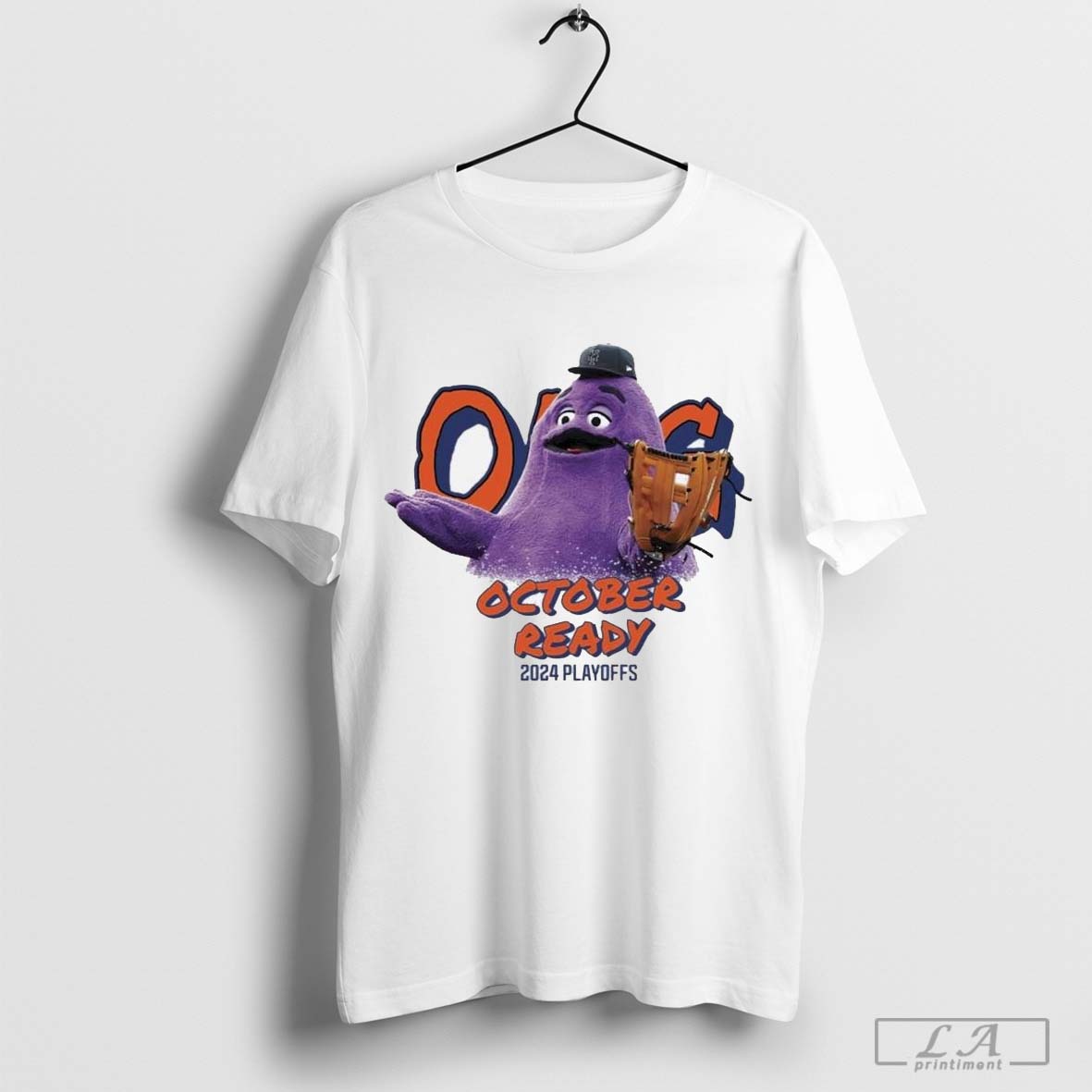 Ny Mets Grimace October Ready 2024 Playoffs Shirt