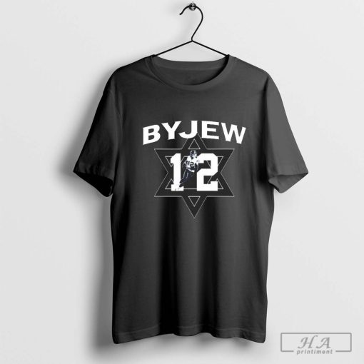 New ByJew 12 Jake Retzlaff BYU Cougars T-shirt