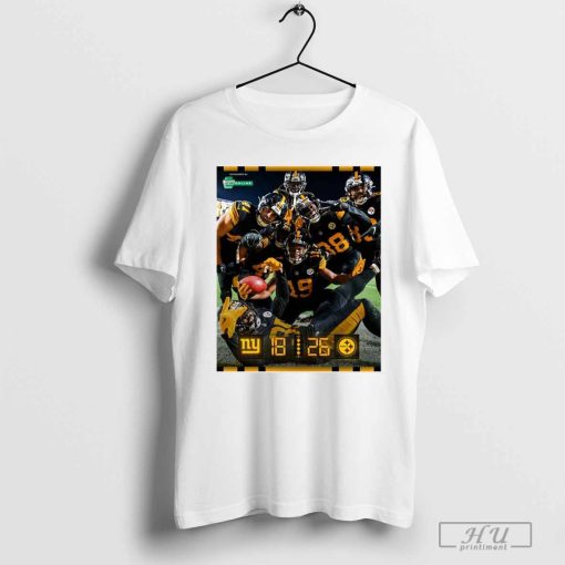 New York Giants at Pittsburgh Steelers Giant DUB HereWeGo Poster t-shirt