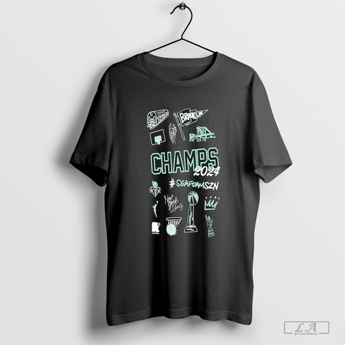 New York Liberty Round21 2024 Wnba Finals Champions Hometown Shirt