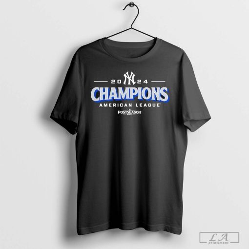 New York Yankees 2024 American League Champions Bloop Single Roster T-Shirt