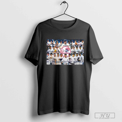 New York Yankees Baseball All Team Player Signature T Shirt