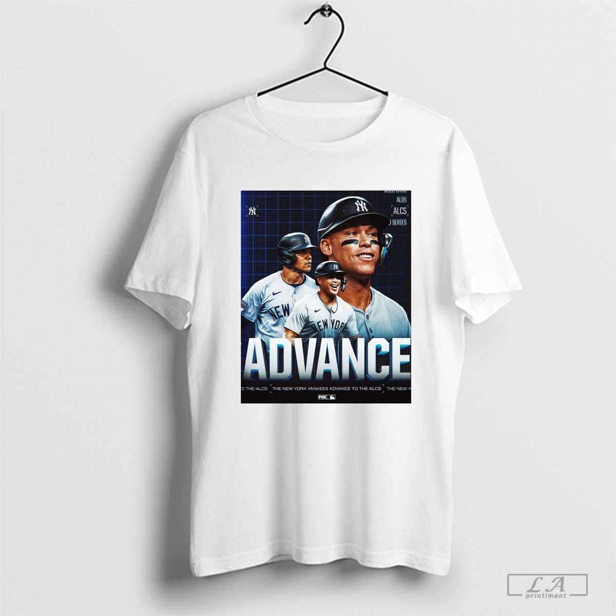 New York Yankees Mlb Advance The Ny Yankees Advance To The Alcs Poster T Shirt