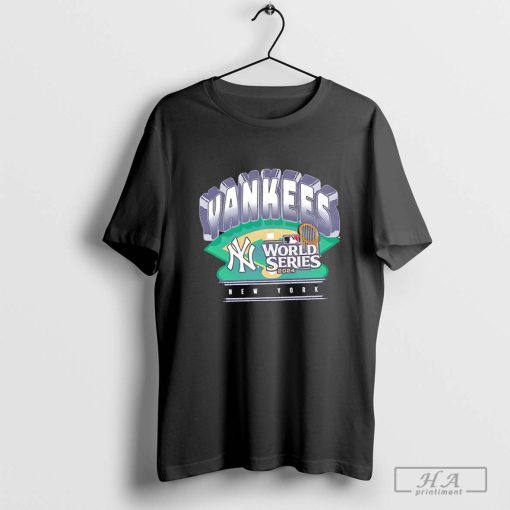 New York Yankees MLB World Series 2024 Participant Arch Logo T-shirt