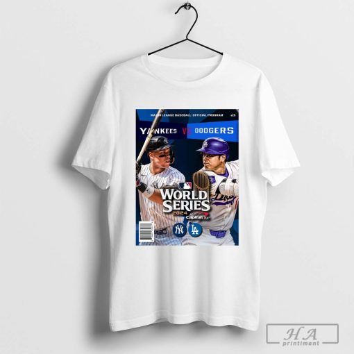 New York Yankees Vs Los Angeles Dodgers World Series 2024 MLB Program Capital One T-shirt