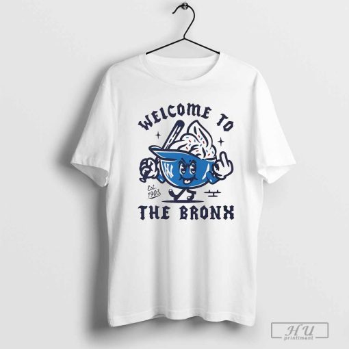 New York Yankees welcome to The Bronx ice cream helmet shirt