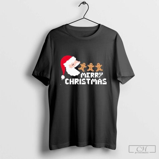 Nice Santa_s Pac Man Merry Christmas 2024 T-shirt