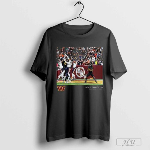 Noah Brown Washington Commanders NFL Flash Features Week 8 Oct 27 2024 t-shirt