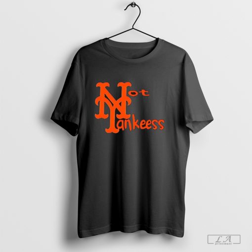 Not The Yankees New York Mets logo shirt