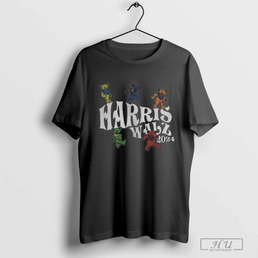 Official 2024 Campaign Harris Kamala & Walz Grateful Dead Shirt