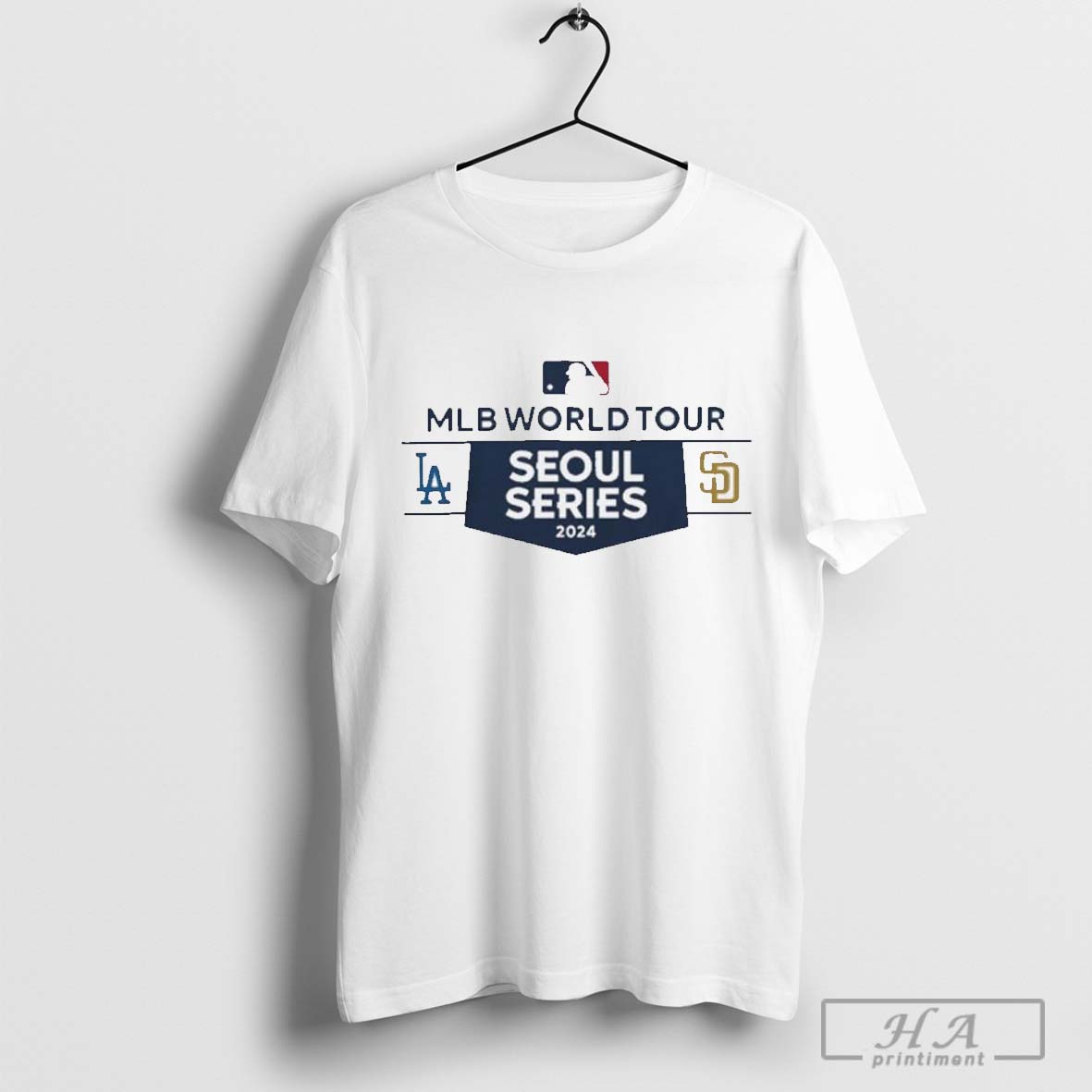 Official 2024 Mlb World Tour Seoul Series Matchup Tee San Diego Padres Vs Los Angeles Dodgers Shirt