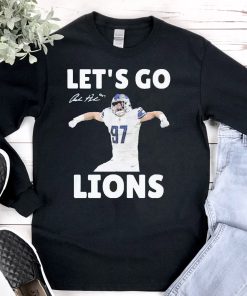 Aidan Hutchinson Let’s Go Detroit Lions NFL 2024 Signature t-shirt