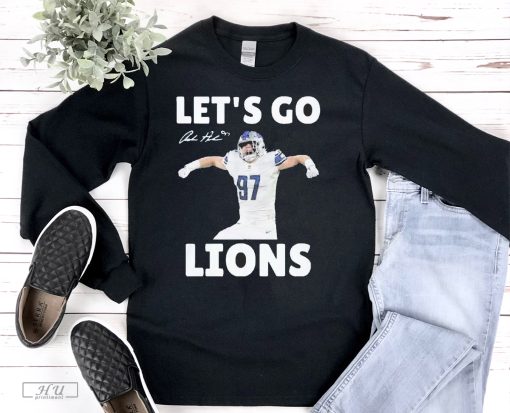 Aidan Hutchinson Let’s Go Detroit Lions NFL 2024 Signature t-shirt