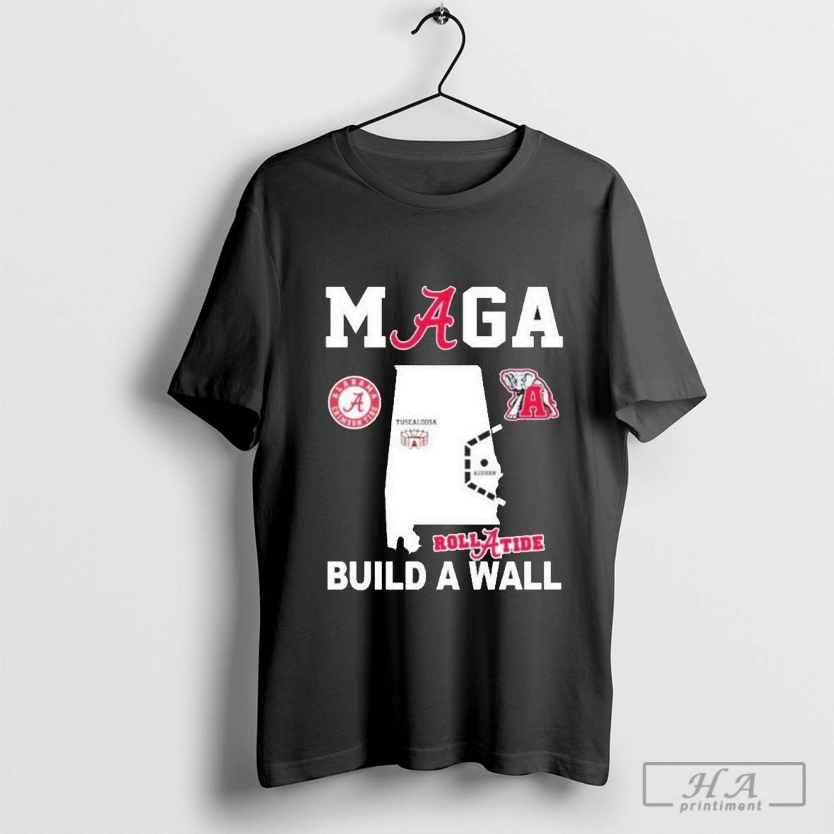 Official Alabama Crimson Tide Maga Build A Wall Beat Georgia Shirt