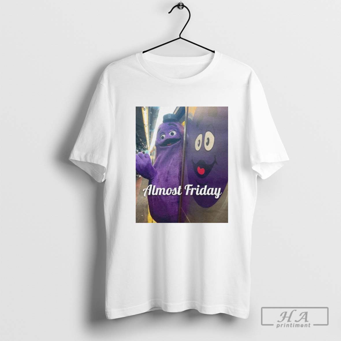Official Almost Friday Grimace Subway Shirt